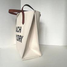 Load image into Gallery viewer, Coach Relay Tote CH765 Chalk White Pebbled Leather Large Carryall Bag