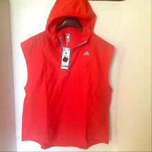 Load image into Gallery viewer, Red Adidas vest with a tag on a white background