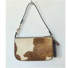 Load image into Gallery viewer, Coach Nolita 19 Wristlet CDW34 Cow Print Haircalf Leather Shoulder Bag A