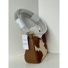 Load image into Gallery viewer, Coach Teri Shoulder Bag Haircalf Cow Print CDW45 Brown Leather B