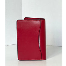 Load image into Gallery viewer, Coach Bifold ID Wallet CJ728 Mens Poppy Red Leather Slim Card Case