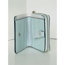 Load image into Gallery viewer, Kate Spade Staci Small Blue Saffiano Leather Wallet