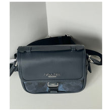 Load image into Gallery viewer, Coach Racer Men's Crossbody Bag CDC15 – Blue Signature Camo Leather