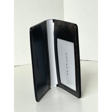 Load image into Gallery viewer, Coach CEU95 Mens Black Brown Loved Leather ID Wallet