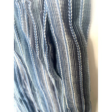 Load image into Gallery viewer, Free People Day's End Pants L Striped Wide Leg Blue Cotton Pull On Elastic