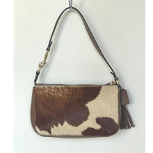 Load image into Gallery viewer, Coach Nolita 19 CDW34 Cow Print Haircalf Leather Shoulder Bag Wristlet B