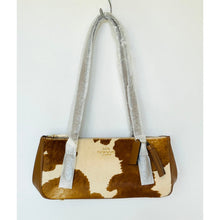 Load image into Gallery viewer, Coach Asher Shoulder Bag CDW46 Haircalf Cow Print Brown Leather Gold Tone