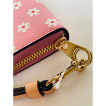 Load image into Gallery viewer, Coach Long Zip Around Wallet CFD93 Pink Floral Print Canvas Leather