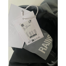Load image into Gallery viewer, Rains Long Jacket Waterproof Hooded Raincoat – Unisex Large, Pool Gray
