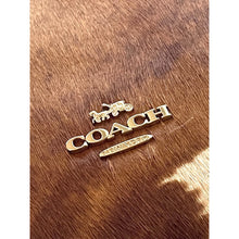Load image into Gallery viewer, Coach Ashton CDY07 Wristlet Haircalf Cow Print Leather Clutch Brown E