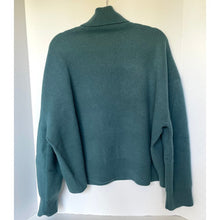Load image into Gallery viewer, Free People Sigma Wool Turtleneck Sweater Cypress Blue Women's Large