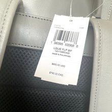 Load image into Gallery viewer, Coach League Flap Backpack CU072 Charcoal Gray Leather Laptop Bag Mens