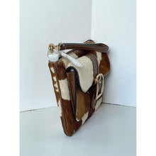 Load image into Gallery viewer, Coach Ashton CDY07 Wristlet Haircalf Cow Print Leather Clutch Brown E