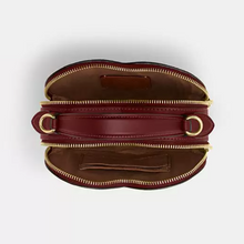 Load image into Gallery viewer, Coach Heart Crossbody Bag Cherry Signature Canvas Leather Brown CY706 OGPKG