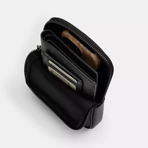 CoachCW364AdenCrossbodyShoulderBagBlueLeatherSignatureCanvasOrgPkg