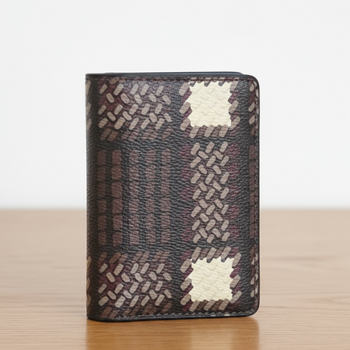 Patterned wallet on a white background