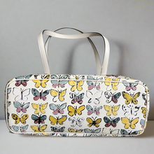 Load image into Gallery viewer, Coach Gallery Tote Butterfly White Signature Canvas CAR36 Shoulder Bag