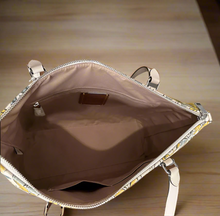 Load image into Gallery viewer, Coach Gallery Tote Butterfly White Signature Canvas CAR36 Shoulder Bag