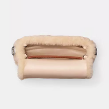 Load image into Gallery viewer, Coach Mini Tabby Bag 12 Shearling CQ168 Leather Cream Crossbody ORGPKG