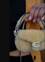 Load image into Gallery viewer, Coach Mini Tabby Bag 12 Shearling CQ168 Leather Cream Crossbody ORGPKG