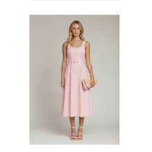 Load image into Gallery viewer, Avec Les Filles Anthropologie Pink Gingham Bustier Midi Dress Size 8