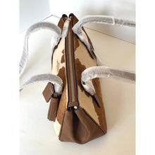 Load image into Gallery viewer, Coach Asher Shoulder Bag CDW46 Haircalf Cow Print Brown Leather Gold Tone