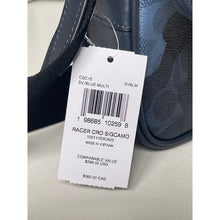 Load image into Gallery viewer, Coach Racer Men's Crossbody Bag CDC15 – Blue Signature Camo Leather