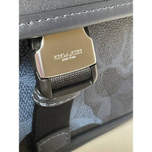 Load image into Gallery viewer, Coach Racer Men's Crossbody Bag CDC15 – Blue Signature Camo Leather