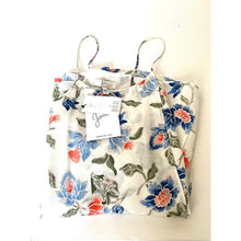 Load image into Gallery viewer, Joie Derwen White Floral Silk Sleeveless Ruffle Top Women's Medium