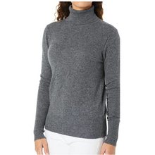 Load image into Gallery viewer, Equipment Delafine Cashmere Sweater Womens Gray Turtleneck Lightweight