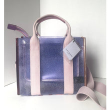 Load image into Gallery viewer, Kurt Geiger Southbank Small Tote Crossbody Lilac Glitter Vinyl Eagle