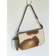 Load image into Gallery viewer, Coach Nolita 19 Wristlet CDW34 Cow Print Haircalf Leather Shoulder Bag A