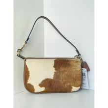 Load image into Gallery viewer, Coach Nolita 19 Wristlet CDW34 Cow Print Haircalf Leather Shoulder Bag A