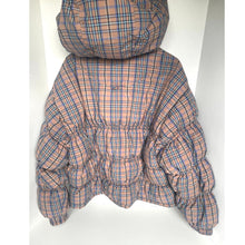Load image into Gallery viewer, Free People Party Of One Plaid Hooded Puffer Jacket L
