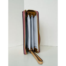Load image into Gallery viewer, Coach Long Zip Around Wallet CFD93 Pink Floral Print Canvas Leather