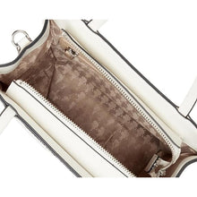 Load image into Gallery viewer, Karl Lagerfeld Maybelle Satchel Ikons Paris Print White Faux Leather Bag