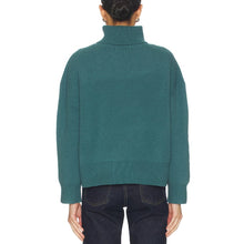 Load image into Gallery viewer, Free People Sigma Wool Turtleneck Sweater Cypress Blue Women's Large