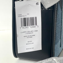 Load image into Gallery viewer, Coach Charter Crossbody 24 CAJ95 Blue Denim Patchwork Leather Shoulder