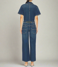 Load image into Gallery viewer, We The Free Edison Wide Leg Coverall Womens Large Blue Denim Jumpsuit