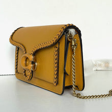 Load image into Gallery viewer, Coach Tabby Chain Clutch CJ863 Buttercup Braided Leather Crossbody Bag