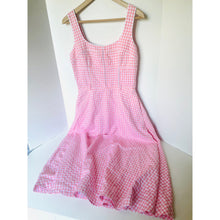 Load image into Gallery viewer, Avec Les Filles Anthropologie Pink Gingham Bustier Midi Dress Size 6