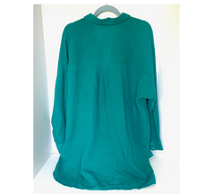 Load image into Gallery viewer, Teal dress on a hanger against a white background