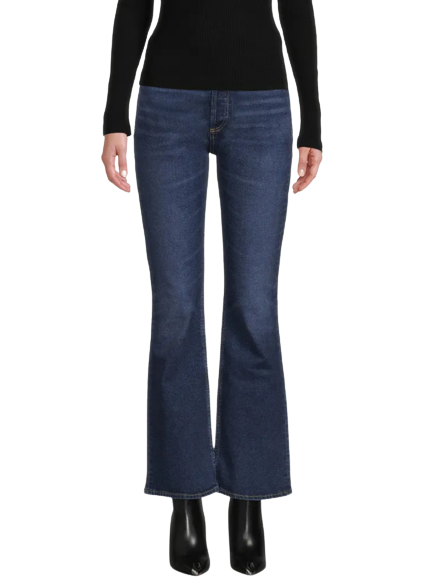 Citizens of Humanity Libby Jeans Womens Bootcut High Rise Distressed, Everdeen