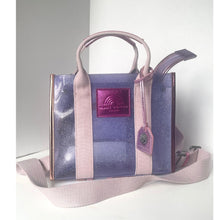 Load image into Gallery viewer, Kurt Geiger Southbank Small Tote Crossbody Lilac Glitter Vinyl Eagle