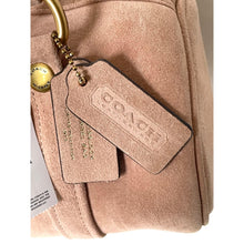 Load image into Gallery viewer, Coach Kisslock Barrel Bag CDZ16 Suede Leather Shoulder Bag Nuage Ortiginals B