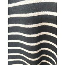 Load image into Gallery viewer, Close-up of black and white striped fabric