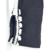Load image into Gallery viewer, Free People Lost Love Black Ribbed Cotton Embroidered Long Sleeve Top XL