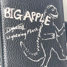 Load image into Gallery viewer, Coach ID Lanyard CAO25 Rexy Dinosaur Sketch Black Leather Card Holder