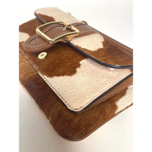 Load image into Gallery viewer, Coach Ashton CDY07 Wristlet Haircalf Cow Print Leather Clutch Brown D