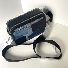 Load image into Gallery viewer, Coach Charter Crossbody 24 CAJ95 Blue Denim Patchwork Leather Shoulder